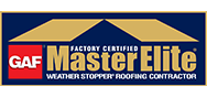 GAF Factory Certified Master Elite contractor logo