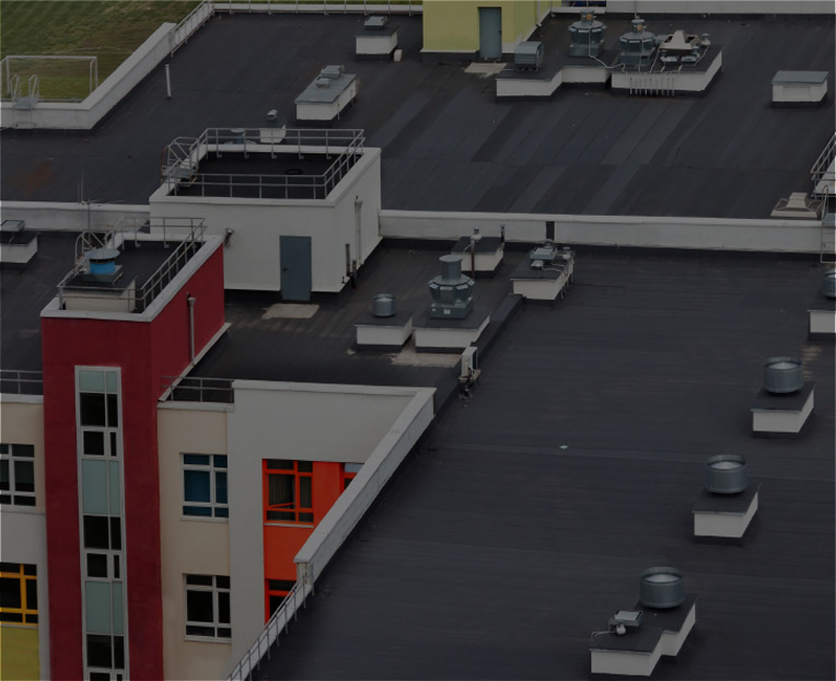 a top down view of a brown roof